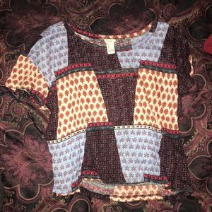 patterned crop top
